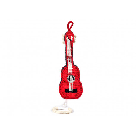 Gehäkelte Gitarren-Spieluhr Gehäkelte Gitarren-Spieluhr