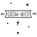 Cooler Wandaufkleber 'Grow wild'