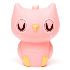 Nachtlampe - owl peach pink
