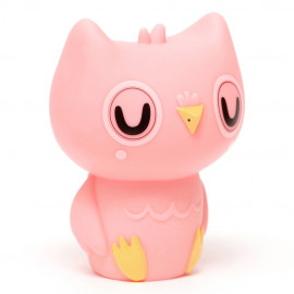 Nachtlampe - owl peach pink