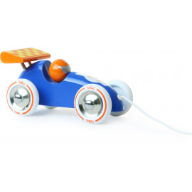 Nachziehspielzeug Rennwagen 'Blau/Orange'