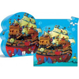 puzzle dans une boîte silhouette 'bateau' (54 p)