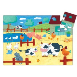 Farbenfrohes Puzzle 'Der Bauernhof'