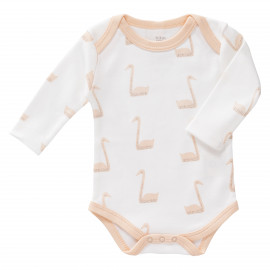 langÃ¤rmliger Babybody - swan pale peach