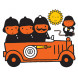 Wandsticker Dick Bruna XL 'Fire brigade'