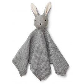 Milo knit Schmusetuch Rabbit grey melange