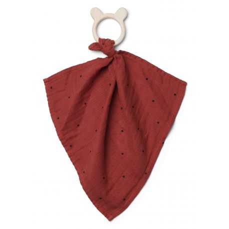 Dines teether Schmusetuch Classic dot rusty Dines teether Schmusetuch Classic dot rusty