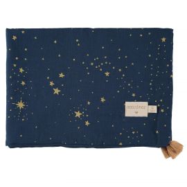 Treasure Decke blanket gold stella - midnight blue