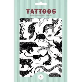 Tattoo-Set Black animals