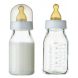 Set mit 2 Babyflaschen aus Glas - 120 ml